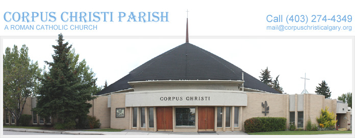 Corpus Christi Catholic Church | 404 Northmount Pl NW, Calgary, AB T2K 3P9, Canada | Phone: (403) 274-4349