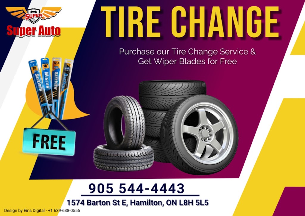 Super Auto Repair & Tire Shop Hamilton | 1574 Barton St E, Hamilton, ON L8H 5L5, Canada | Phone: (905) 544-4443