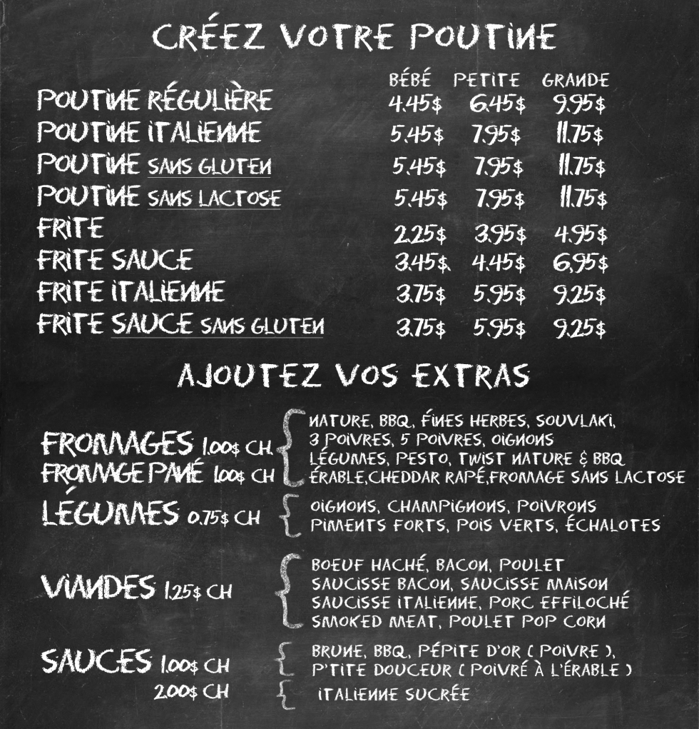 La Poutine dor | 17520 Boulevard Lacroix, Saint-Georges, QC G5Y 5B8, Canada | Phone: (418) 228-2184