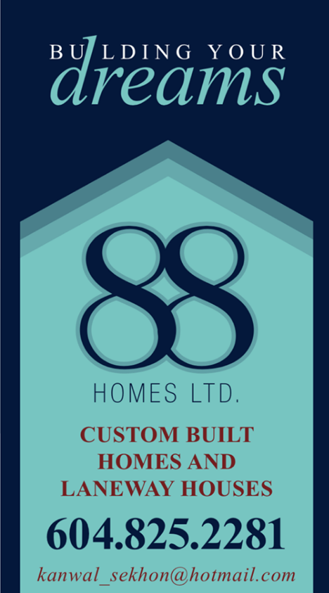 88 Homes LTD. (Custom Home Builder) | 8089 11th Ave, Burnaby, BC V3N 2N8, Canada | Phone: (604) 825-2281