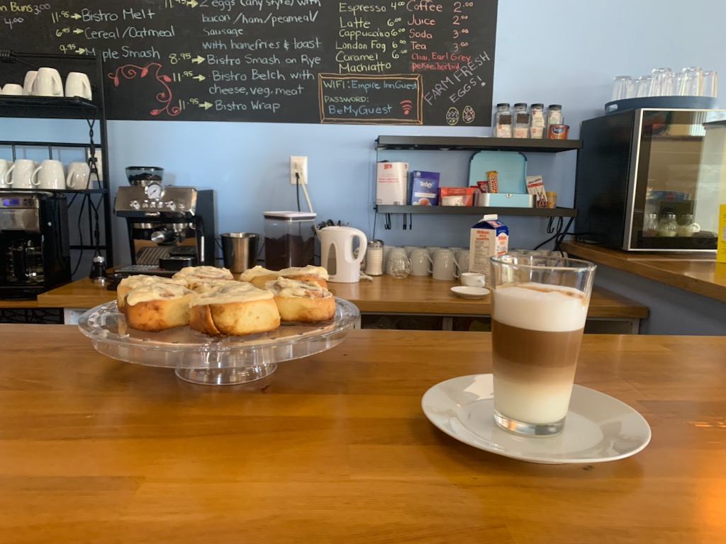 Empire Inn Bistro & Coffee Lounge | 6 Stanley St, Bloomfield, ON K0K 1G0, Canada | Phone: (613) 393-3003