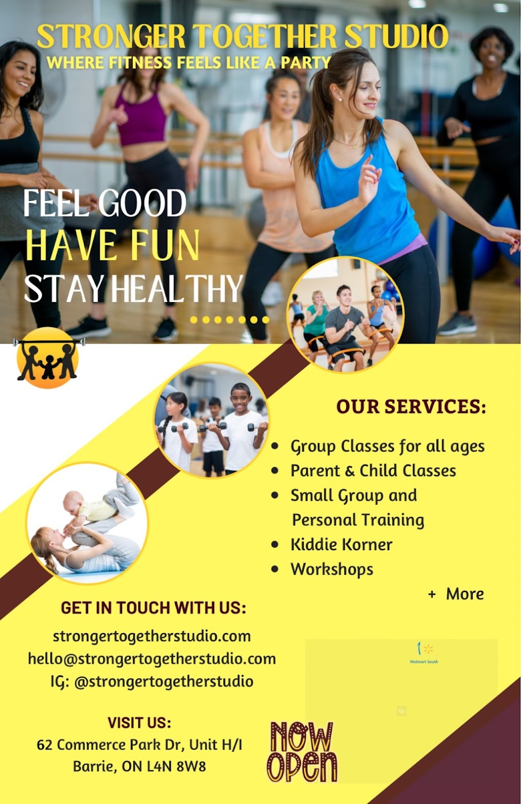 Stronger Together Family Fitness Barrie | 62 Commerce Park Dr Unit H/I, Barrie, ON L4N 8W8, Canada | Phone: (705) 881-7133