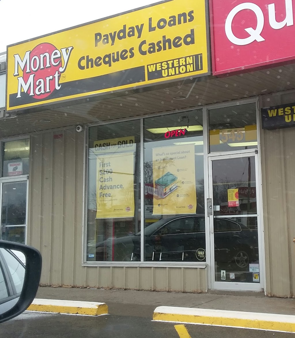 Money Mart | 545 Niagara St, Welland, ON L3C 1L7, Canada | Phone: (905) 735-2274