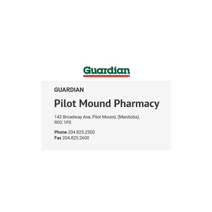 Guardian - Pilot Mound Pharmacy | 143 Broadway Ave, Pilot Mound, MB R0G 1P0, Canada | Phone: (204) 825-2500