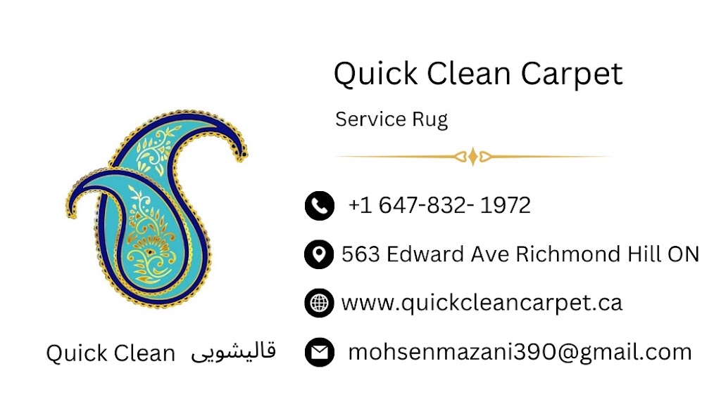 Quick clean carpet | 563 Edward Ave Unit 1, Richmond Hill, ON L4C 9W7, Canada | Phone: (647) 832-1972