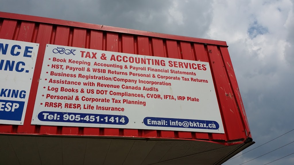 BK Tax & Accounting Services | 205 Advance Blvd, Brampton, ON L6T 4V9, Canada | Phone: (905) 451-1414