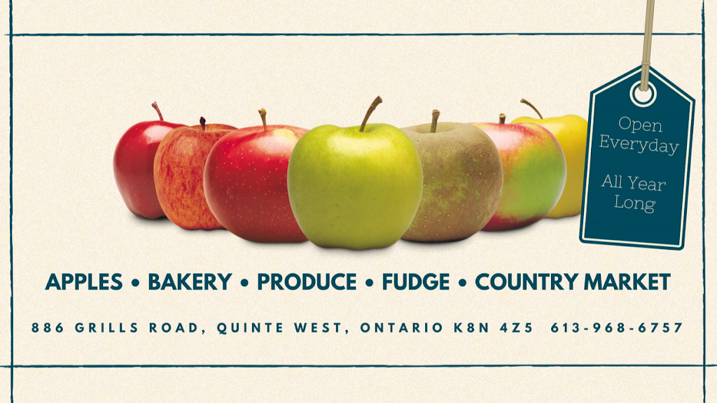 Grills Orchards | 886 Grills Rd, Belleville, ON K8N 4Z5, Canada | Phone: (613) 968-6757