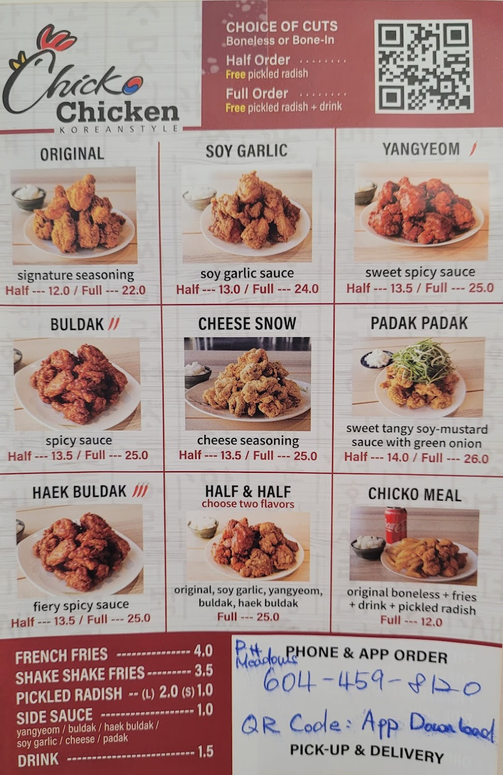 Chicko Chicken Pitt Meadows | 10931 Barnston View Rd #102, Pitt Meadows, BC V3Y 0B8, Canada | Phone: (604) 459-8120