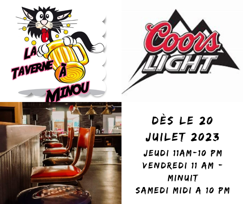 Taverne à Minou | 18 Rue Principale N, Sawyerville, QC J0B 3A0, Canada | Phone: (819) 889-2967