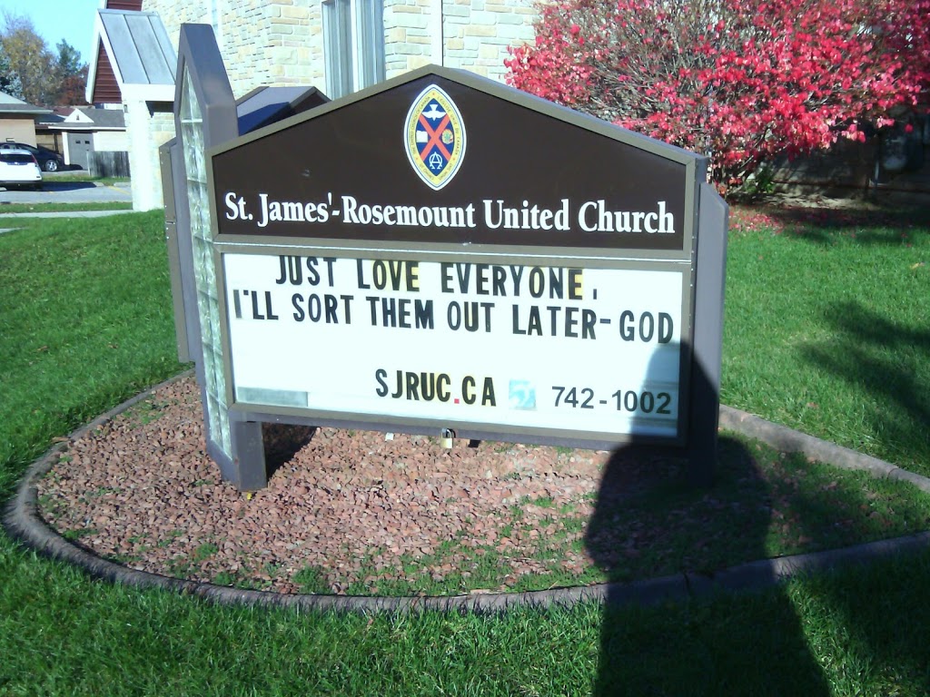 St James-Rosemount United Church | 171 Sherwood Ave, Kitchener, ON N2B 1K2, Canada | Phone: (519) 742-1002