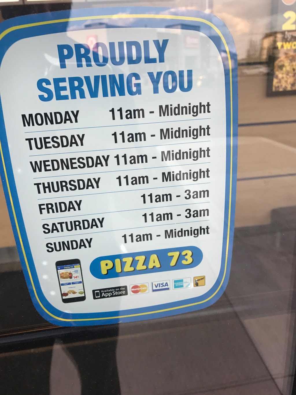 Pizza 73 | 16236 Ellerslie Rd SW, Edmonton, AB T6W 3S8, Canada | Phone: (780) 473-7373