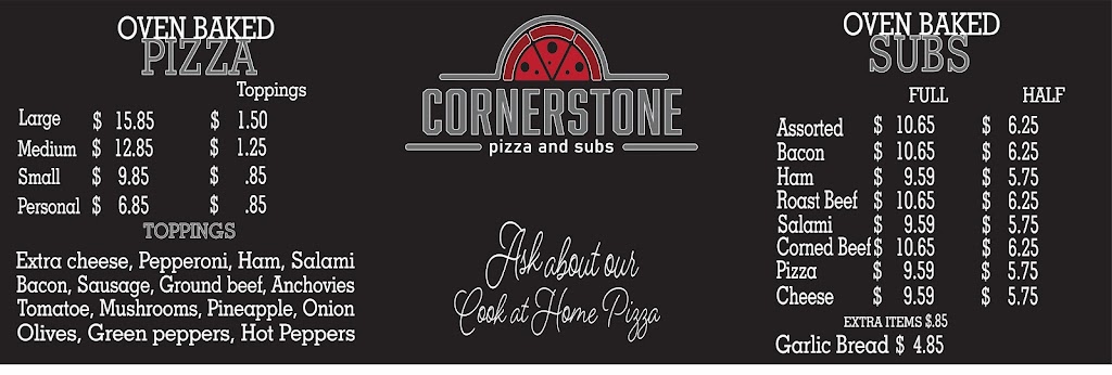 Cornerstone Pizza and Subs | 176 Josephine St, Wingham, ON N0G 2W0, Canada | Phone: (519) 357-1190