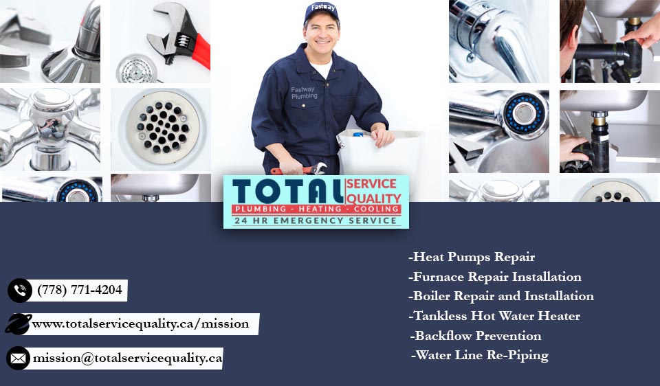 Total Service Quality Plumbing & Gas Mission | 32518 Tunbridge Ave, Mission, BC V4S 1A4, Canada | Phone: (778) 771-4204