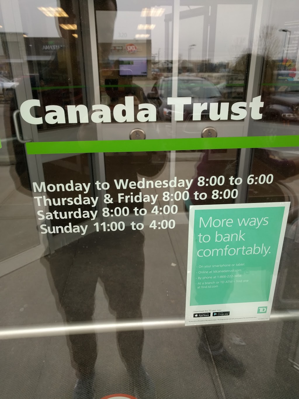 TD Canada Trust Branch and ATM | 320 The Boardwalk, Waterloo, ON N2T 0A6, Canada | Phone: (519) 742-1708