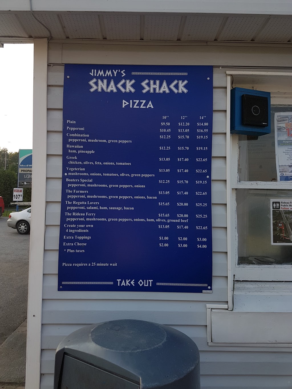 Jimmys Snack Shack | 107 Elizabeth Dr, Perth, ON K7H 3C7, Canada | Phone: (613) 206-0549