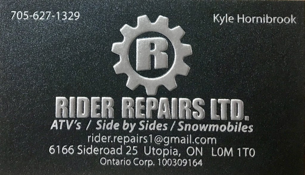 Rider Repairs LTD | 6166 Side Rd 25, Utopia, ON L0M 1T0, Canada | Phone: (705) 627-1329