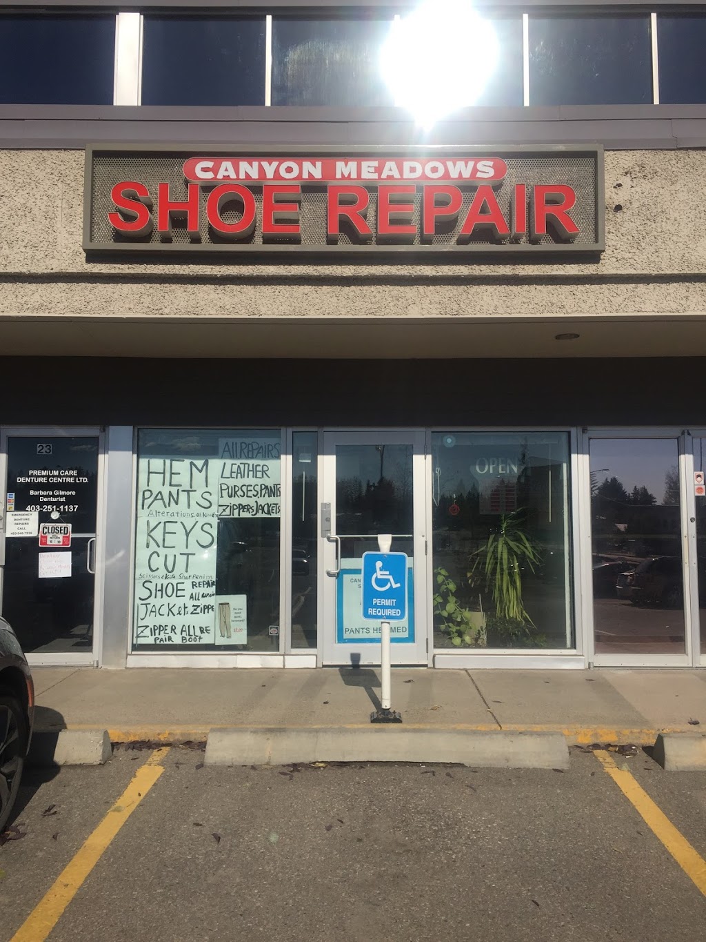 Canyon Meadows Shoe Repair | 11625 Elbow Dr SW, Calgary, AB T2W 1G8, Canada | Phone: (403) 251-1150