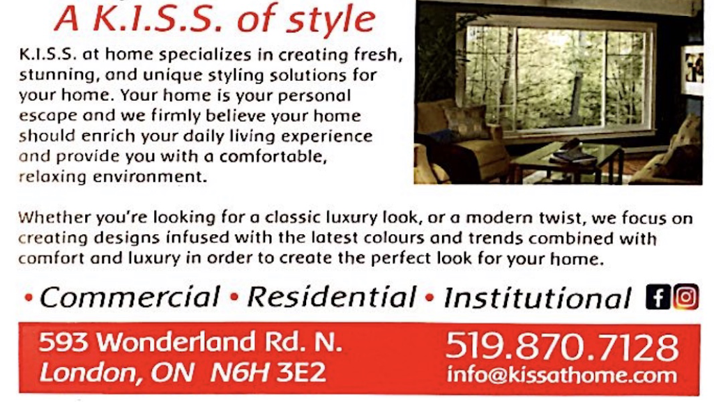 K.ranidis I.nterior S.tyling S.olutions | Only By Appointment, 593 Wonderland Rd N, London, ON N6H 3E2, Canada | Phone: (519) 870-7128
