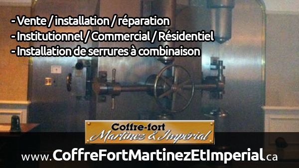 Coffre-fort Martinez et Imperial | 1107 Rang N, Saint-Norbert, QC J0K 3C0, Canada | Phone: (514) 497-7899