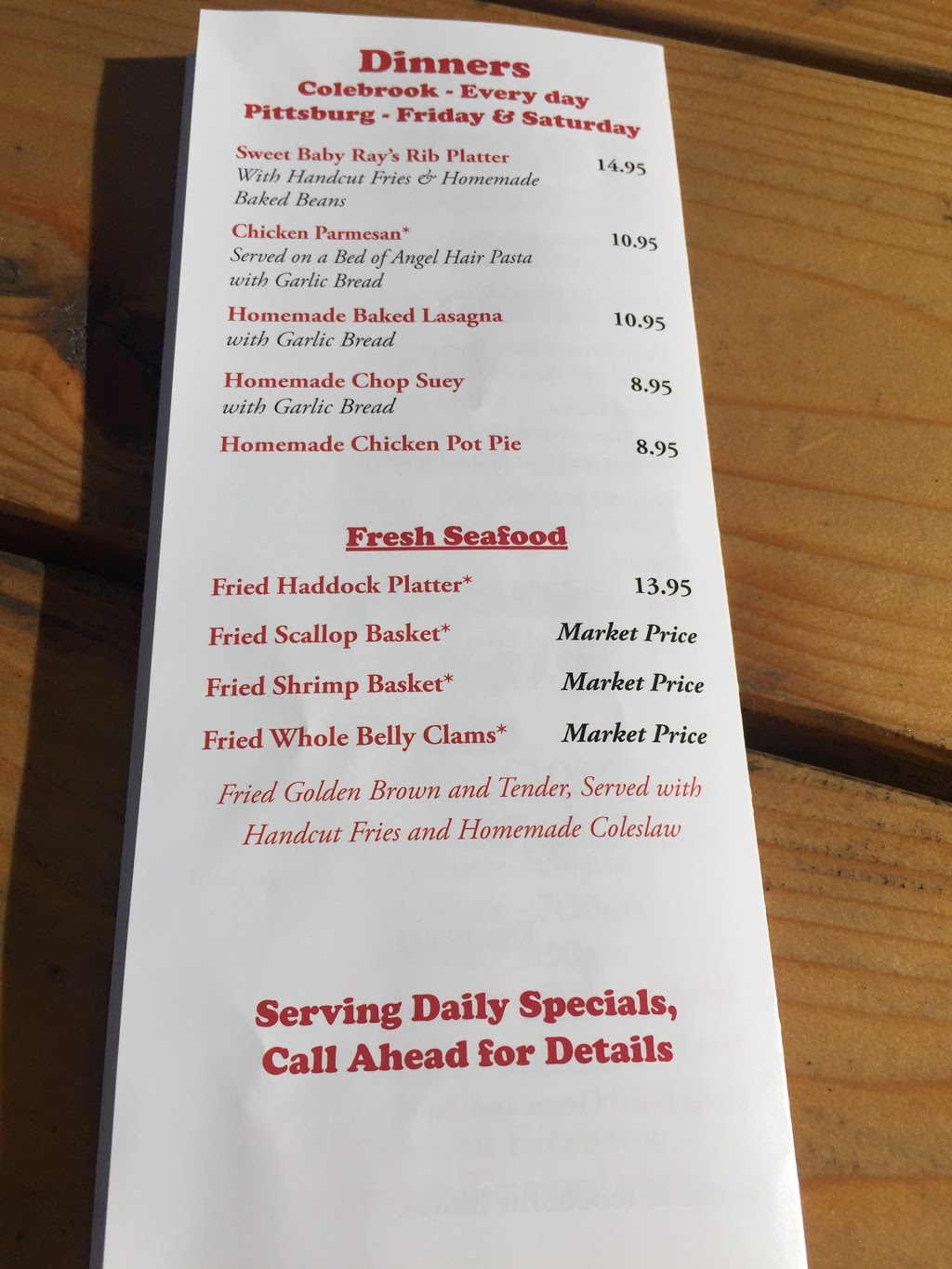 Grampys | 72 Trooper Leslie G. Lord Hwy, Colebrook, NH 03576, USA | Phone: (603) 331-5930