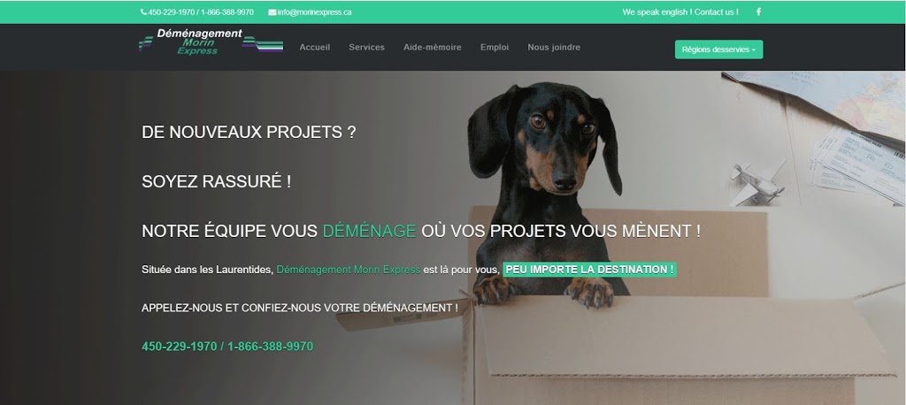 Déménagement Morin Express | 279 Boulevard de Sainte-Adèle, Sainte-Adèle, QC J8B 1A9, Canada | Phone: (450) 229-1970