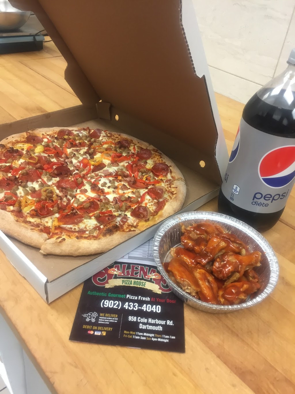 Salenas Pizza House | 1-958 Cole Harbour Rd, Dartmouth, NS B2V 1E6, Canada | Phone: (902) 433-4040