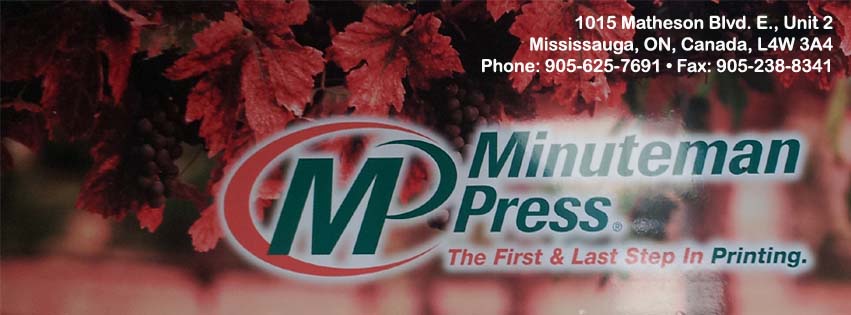 Minuteman Press | 1015 Matheson Blvd E Unit-2, Mississauga, ON L4W 3A4, Canada | Phone: (905) 625-7691
