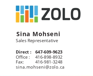 Sina Mohseni, Realtor, Zolo Realty, Brokerage | 5200 Yonge St #200, Toronto, ON M2N 5P6, Canada | Phone: (647) 609-9623