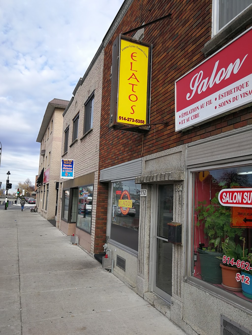 Fameux Gyros Elatos | 550 Rue Jarry O, Montréal, QC H3N 1G1, Canada | Phone: (514) 273-5358