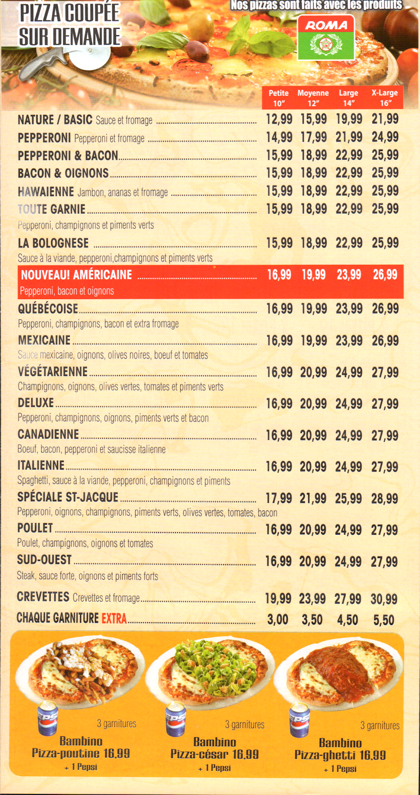 Pizzeria St-Jacques | 11 Rue Saint-Jacques, Saint-Jacques, QC J0K 2R0, Canada | Phone: (450) 397-2777