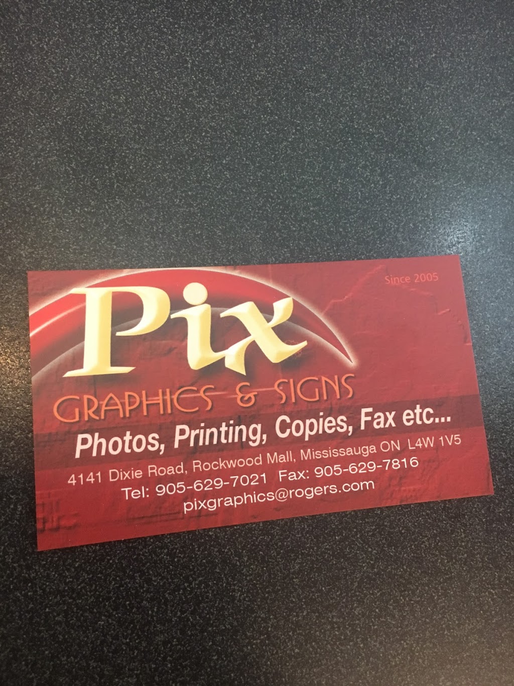 Pix Graphics and Signs | 4141 Dixie Rd, Mississauga, ON L4W 1V5, Canada | Phone: (905) 629-7021
