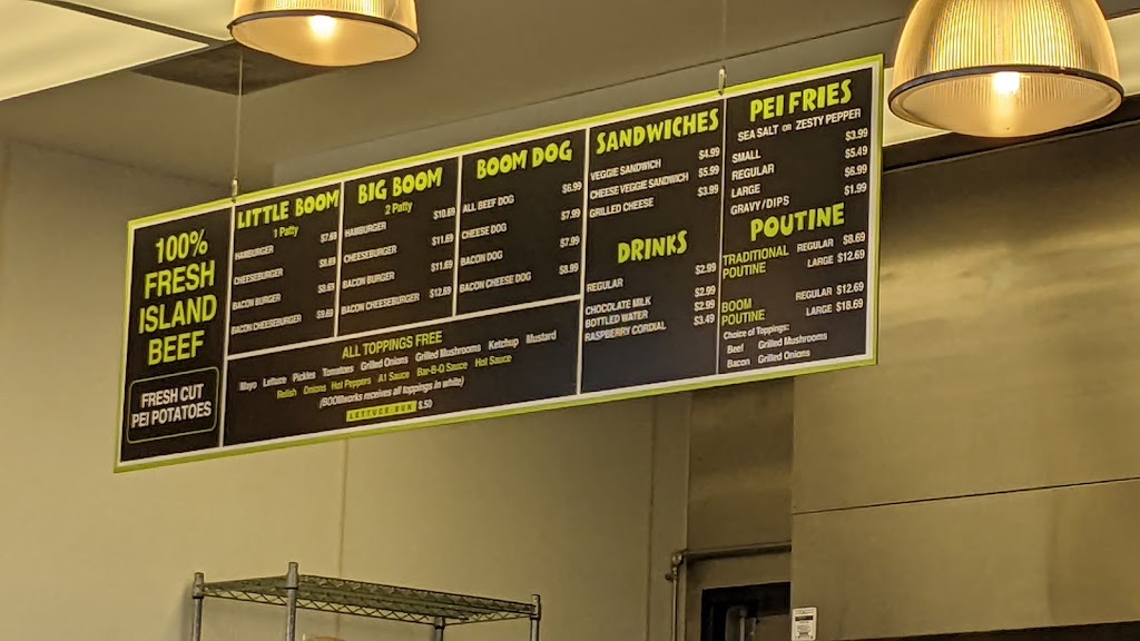 BOOMburger | 9 Milky Wy, Charlottetown, PE C1E 2E2, Canada | Phone: (902) 894-2666