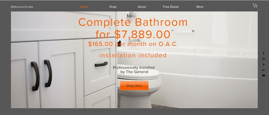 Bathroom for less | S Lane Rd, Sudbury, ON P3G 1C8, Canada | Phone: (705) 521-8123