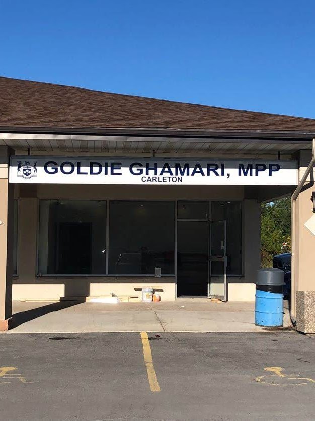 Goldie Ghamari MPP, Carleton | Constituency Office | 6179 Perth St Unit 30, Richmond, ON K0A 2Z0, Canada | Phone: (613) 838-4425
