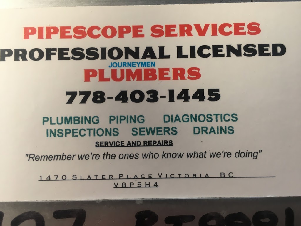 PipeScope Services | 842 Admirals Rd, Victoria, BC V9A 2P2, Canada | Phone: (778) 403-1445