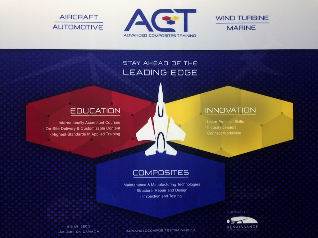 ACT - Advanced Composites Training | 30 Pacific Ct Unit 2, London, ON N5V 3K4, Canada | Phone: (519) 451-3200