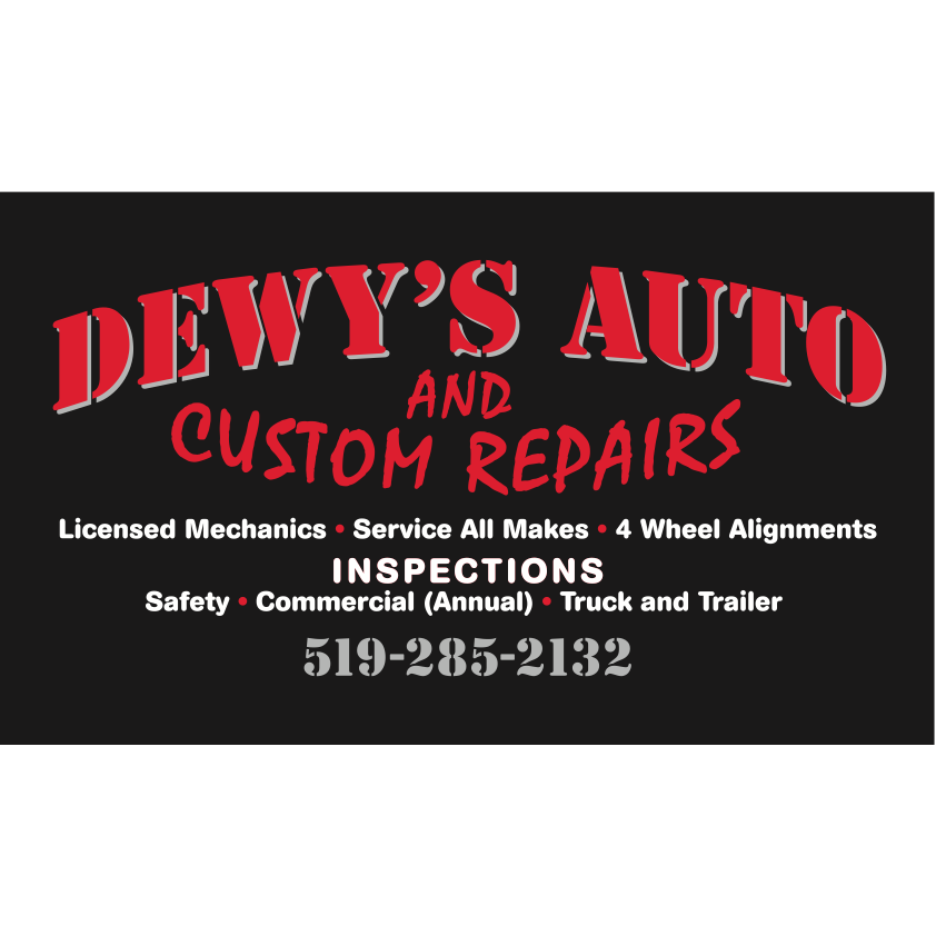 Dewys Auto & Custom Repairs | 105 Milton St, Thamesford, ON N0M 2M0, Canada | Phone: (519) 285-2132