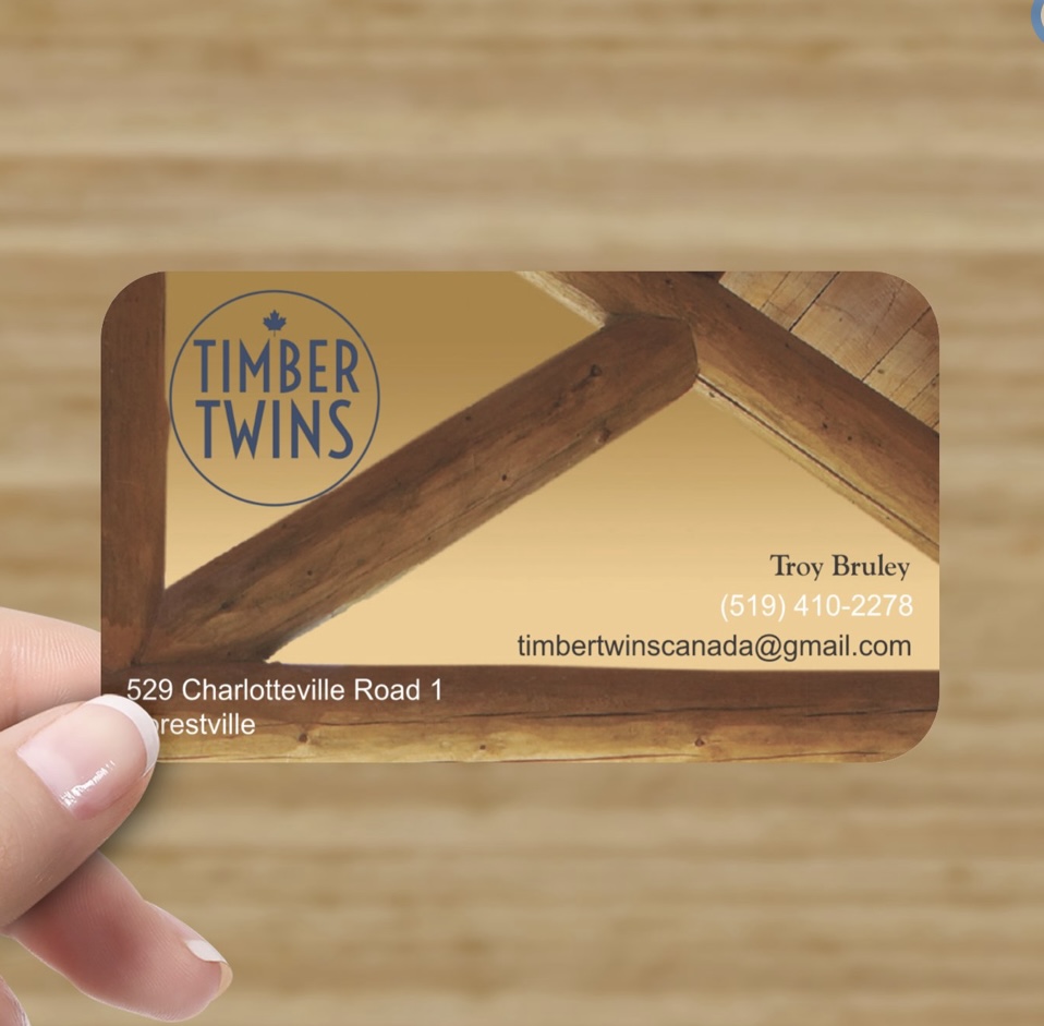 Timber Twins | 529 Charlotteville Rd 1, St Williams, ON N0E 1P0, Canada | Phone: (519) 410-2278