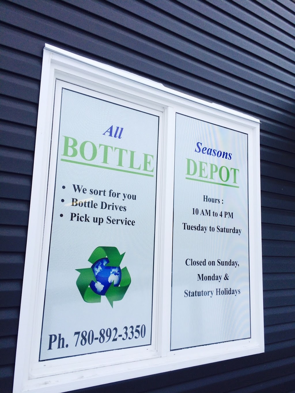 All Seasons Bottle Depot | 5117 52 St, Wabamun, AB T0E 2K0, Canada | Phone: (780) 892-3350