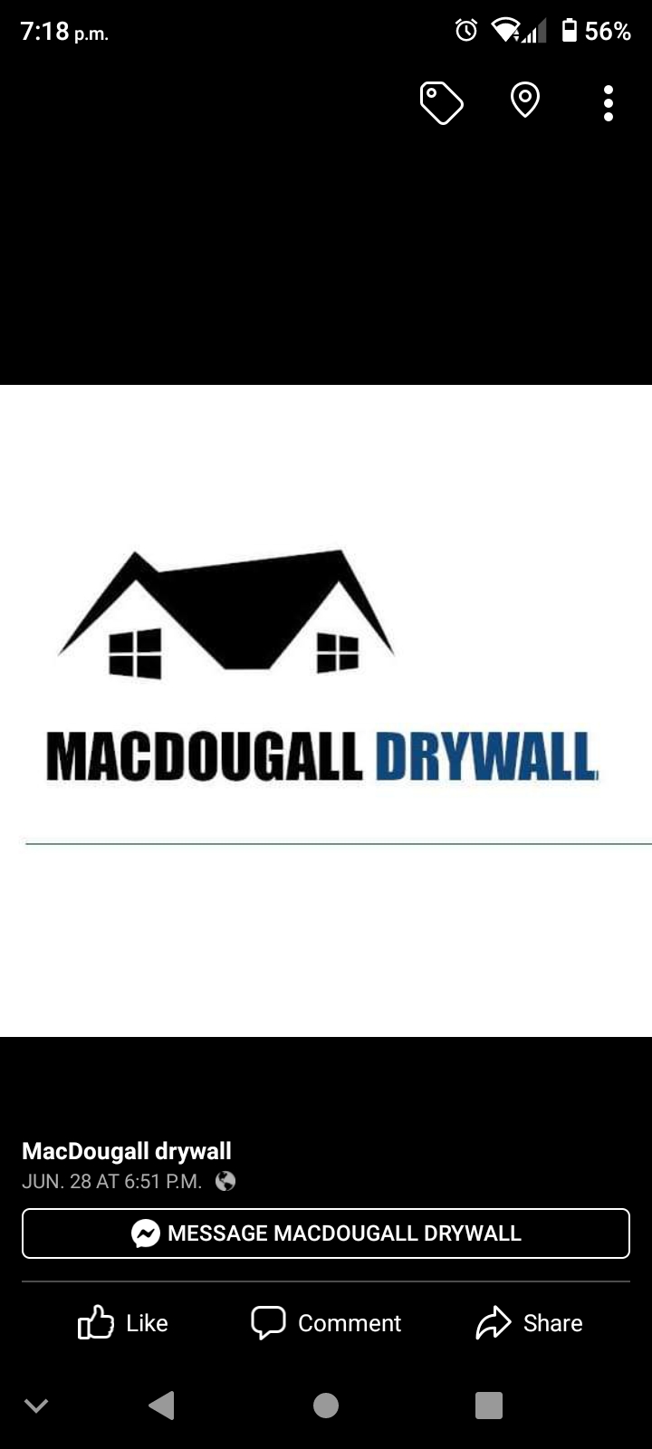 MacDougall Drywall | 726 Donagh Rd, Charlottetown, PE C1B 0W8, Canada | Phone: (780) 203-7545