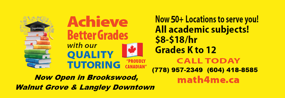 Math4Me | 21183 88 Ave Unit 404, Langley City, BC V1M 2G5, Canada | Phone: (604) 418-8585
