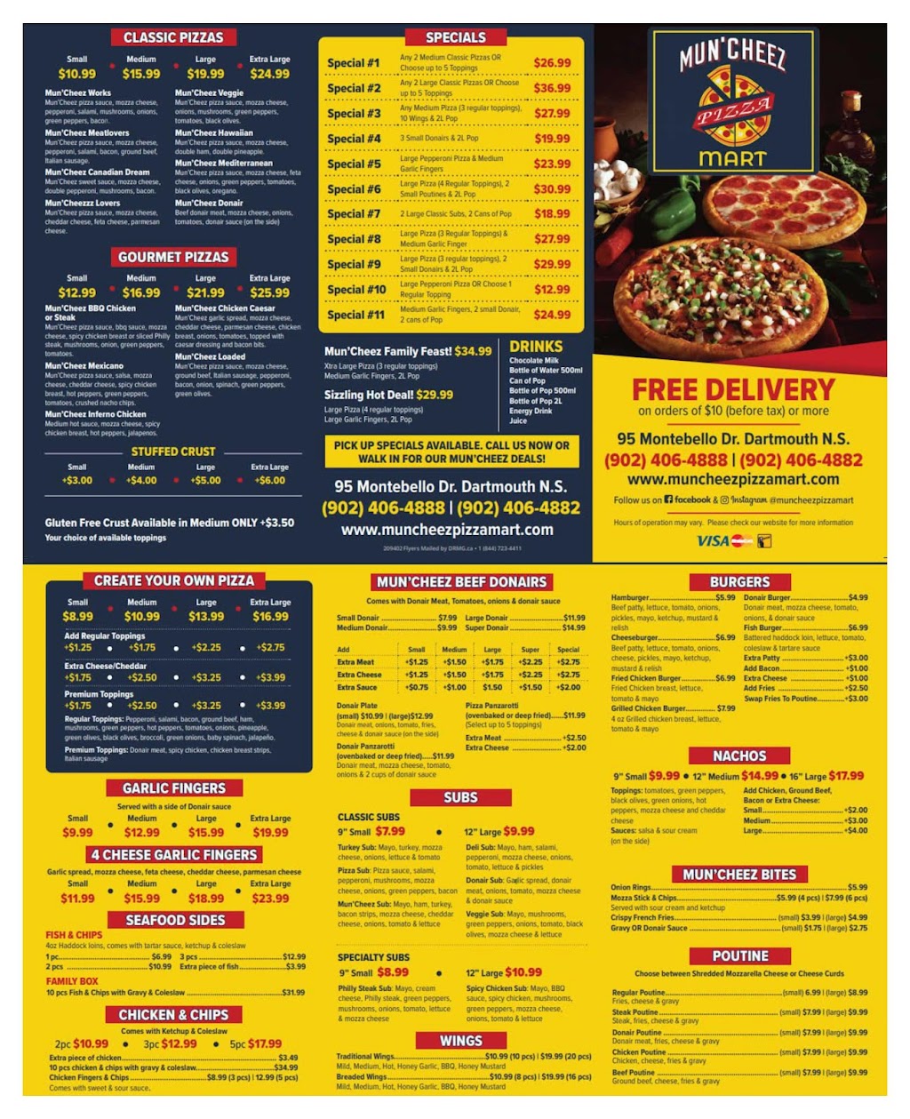 Muncheez Pizza Mart - Best Pizza Store in Dartmouth | 95 Montebello Dr, Dartmouth, NS B2X 3J7, Canada | Phone: (902) 406-4888