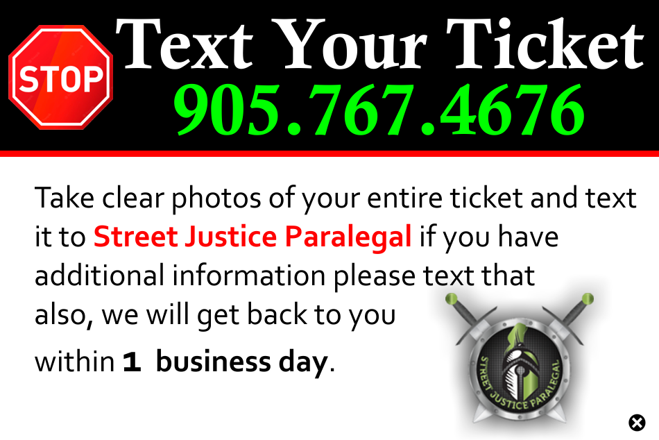 Street Justice Paralegal - Haldimand Traffic Ticket Defense | 138 Queen St Rear Unit, Dunnville, ON N1A 1H7, Canada | Phone: (877) 274-4353