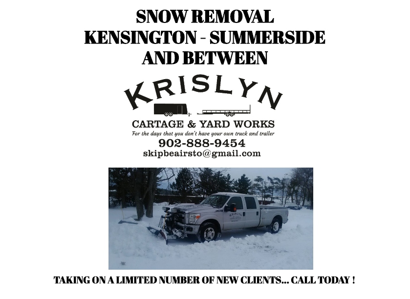 Krislyn Cartage and Yardworks | 243 PE-20, Kensington, PE C0B 1M0, Canada | Phone: (902) 888-9454