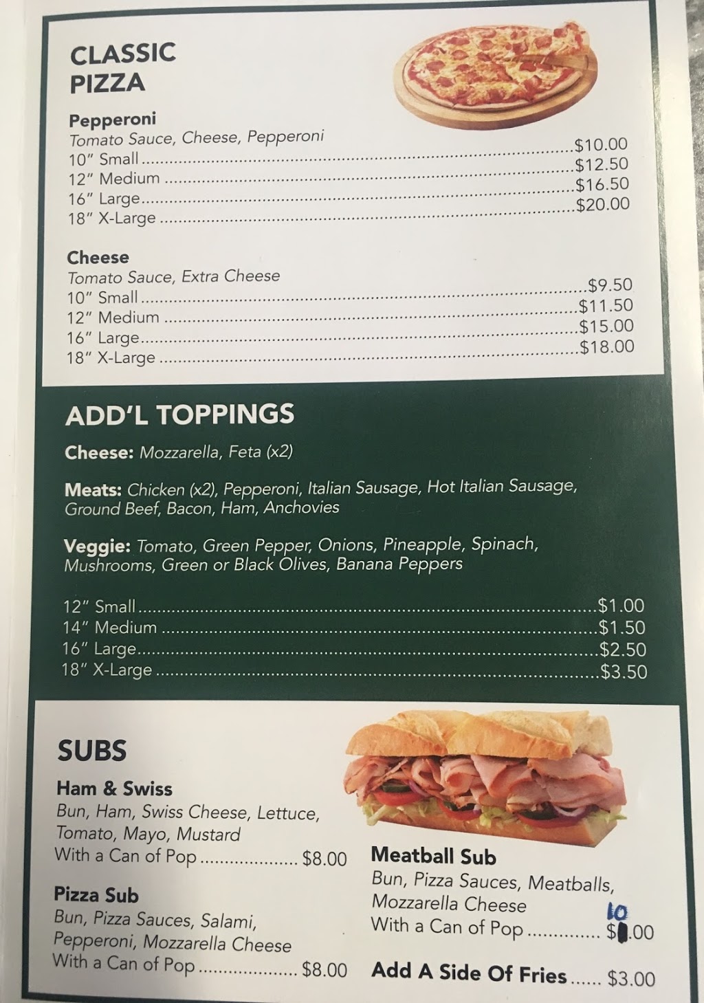 Main st pizza | 2 Main St W, Dundalk, ON N0C 1B0, Canada | Phone: (519) 923-2333
