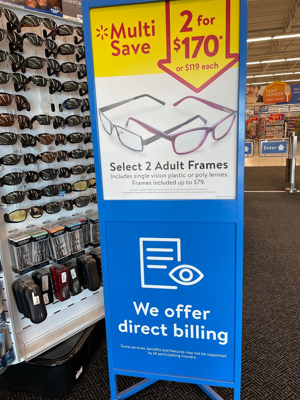 Walmart Vision Centre | 5085 Mayfield Rd, Brampton, ON L6R 3S9, Canada | Phone: (905) 793-7151