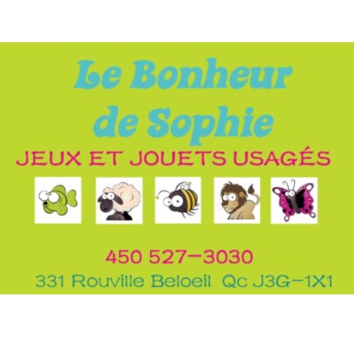 Le Bonheur De Sophie | 331 Rue de Rouville, Beloeil, QC J3G 1X1, Canada | Phone: (450) 527-3030