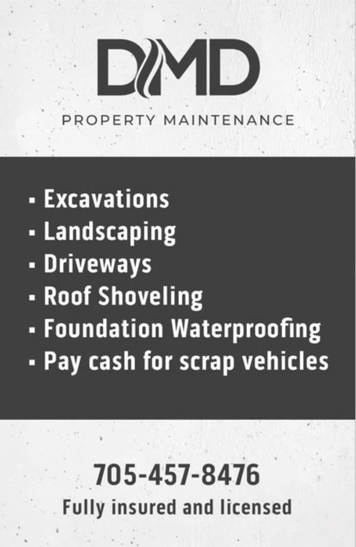 Dmd Property Maintenance | 1232 S Wilberforce Rd, Tory Hill, ON K0L 2Y0, Canada | Phone: (705) 457-8476