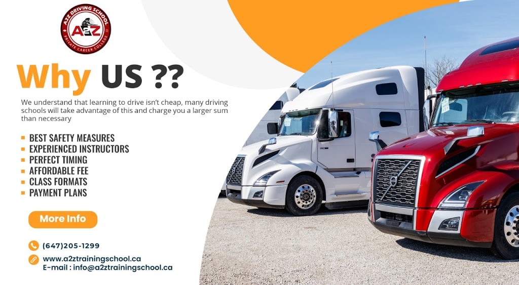 A2z Training School | 44 Beasley Dr Second Floor, Kitchener, ON N2E 1Y6, Canada | Phone: (647) 205-1299