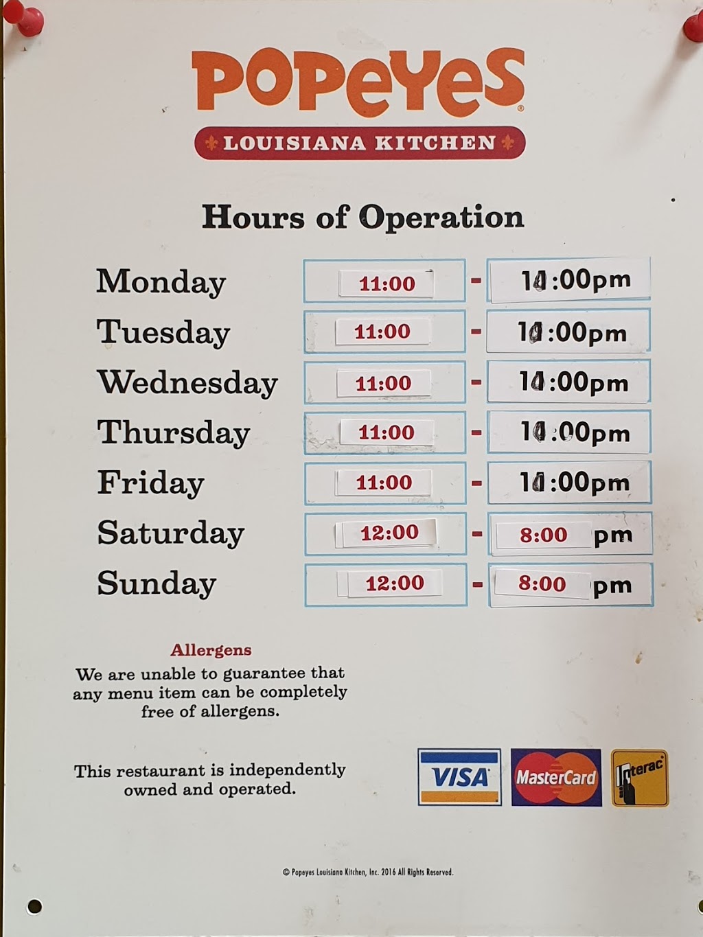 Popeyes Louisiana Kitchen | 9 Vanier Ln, North York, ON M3J 2S5, Canada | Phone: (416) 736-5883